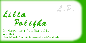 lilla polifka business card